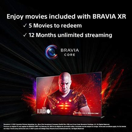 Sony X95J 75 Inch TV: BRAVIA XR Full Array LED 4K Ultra HD Smart Google TV with Dolby Vision HDR and Alexa Compatibility XR75X95J- 2021 Model 4