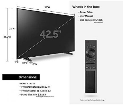SAMSUNG 43-Inch Class QLED Q60A Series - 4K UHD Dual LED Quantum HDR Smart TV with Alexa Built-in (QN43Q60AAFXZA, 2021 Model) 5