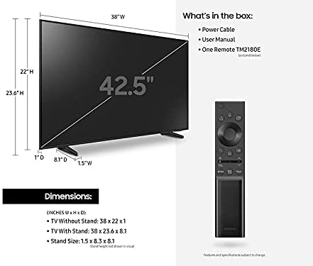 41Wh6wuUjzL._AC_.jpg Samsung QN43Q60AA 43" Class Ultra High Definition QLED 4K Smart TV with an Additional 1 Year Coverage by Epic Protect (2021) 5