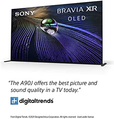 Sony A90J 83 Inch TV: BRAVIA XR OLED 4K Ultra HD Smart Google TV with Dolby Vision HDR and Alexa Compatibility XR83A90J- 2021 Model 3
