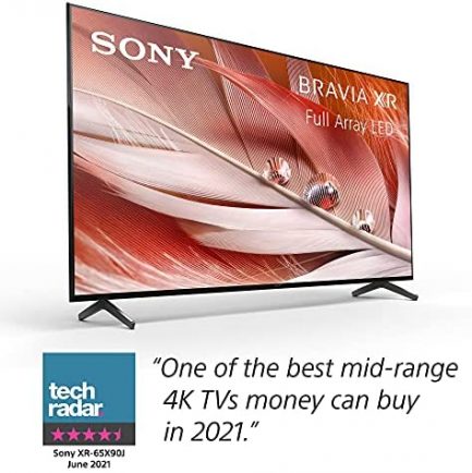 Sony X90J 65 Inch TV: BRAVIA XR Full Array LED 4K Ultra HD Smart Google TV with Dolby Vision HDR and Alexa Compatibility XR65X90J- 2021 Model 3