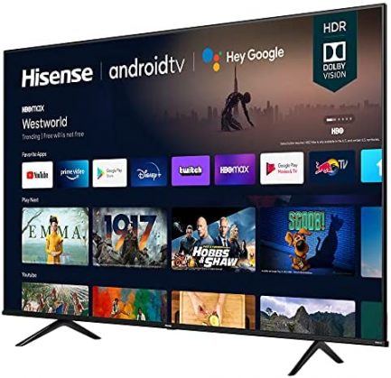 Hisense 75A6G 75-Inch 4K Ultra HD Android Smart TV with Alexa Compatibility (2021 Model) 4