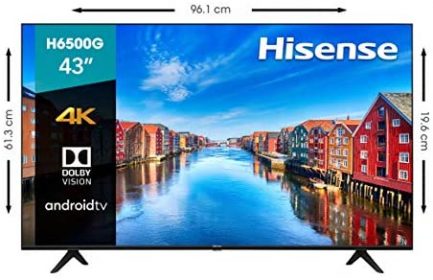 Hisense 43-Inch Class H6570G 4K Ultra HD Android Smart TV with Alexa Compatibility, (43H6570G, 2020 Model) 2
