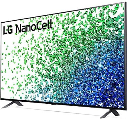 LG 55NANO80UPA 55 Inch NanoCell 80 Series LED 4K UHD Smart webOS TV 2021 Bundle with Premiere Movies Streaming 2020 + 37-100 Inch TV Wall Mount + 6-Outlet Surge Adapter + 2X 6FT 4K HDMI 2.0 Cable 4