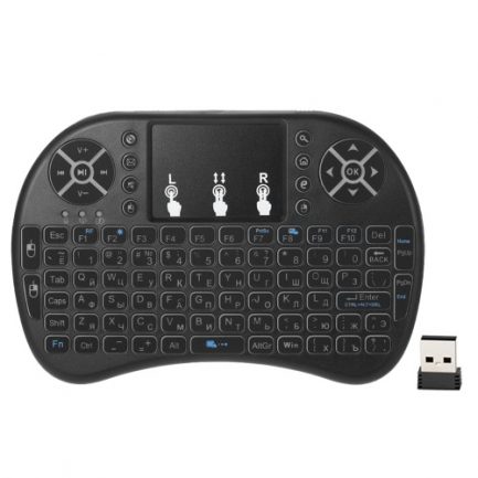 Russian Backlit 2.4GHz Wireless Keyboard Touchpad Mouse Handheld Remote Control Backlight