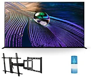 Sony XR55A90J 55" A90J Series HD OLED 4K Smart TV with a Walts TV Large/Extra Large Full Motion Mount for 43"-90" Compatible TV's and Walts HDTV Screen Cleaner Kit (2021) 1