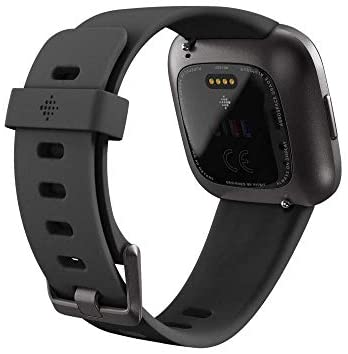 Fitbit Versa 2 Health and Fitness Smartwatch with Heart Rate, Music, Alexa Built-In, Sleep and Swim Tracking, Black/Carbon, One Size (S and L Bands Included) 3