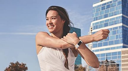 Fitbit Charge 5 Sport Accessory Band, Official Fitbit Product, Frost White, Small 5