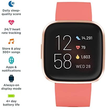 Fitbit Versa 2, Health & Fitness Smartwatch with Voice Control, Sleep Score & Music 2