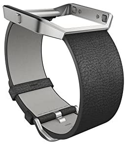 Fitbit Blaze Accessory Band, Leather, Black, Small 1