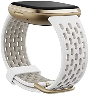 Fitbit-Sense-Fitbit-Versa-3-Accessory-Band-Official-Fitbit.jpg Fitbit Sense & Fitbit Versa 3 Accessory Band, Official Fitbit Product, Sport, White/Lunar White, Small 1