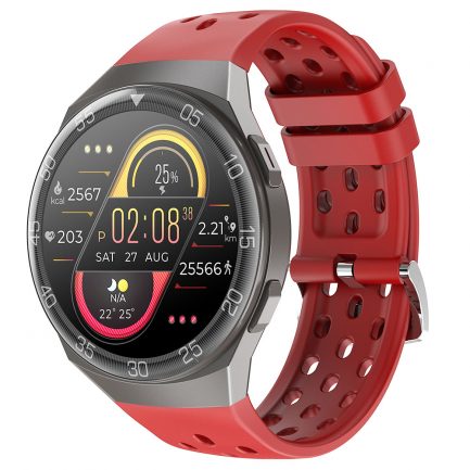 SENBONO MAX1 Smartwatch Support SpO2HRBP Monitor Red
