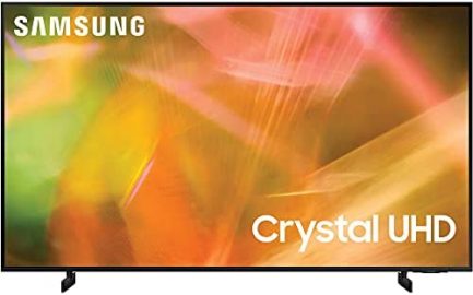 Samsung UN65AU8000FXZA 65 Inch 4K Crystal UHD Smart LED TV 2021 Bundle with Premium 1 YR CPS Enhanced Protection Pack 2