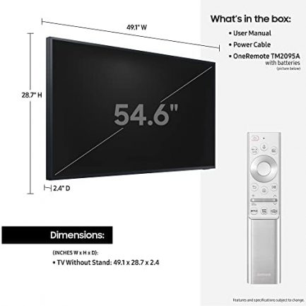 SAMSUNG 55-inch Class QLED 4K UHD The Terrace Series Outdoor Direct Full Array 16x Quantum HDR 32x, Weatherproof, Wide Viewing Angle, Smart TV with Alexa Built-in (QN55LST7TAFXZA, 2020 Model) 2