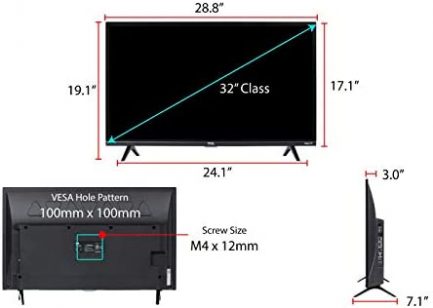 TCL 32-inch 1080p Roku Smart LED TV - 32S327, 2019 Model 7