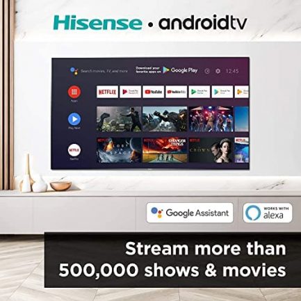 Hisense 65-Inch Class H8 Quantum Series Android 4K ULED Smart TV with Voice Remote (65H8G, 2020 Model) 4