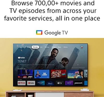Sony A80J 77 Inch TV: BRAVIA XR OLED 4K Ultra HD Smart Google TV with Dolby Vision HDR and Alexa Compatibility XR77A80J- 2021 Model (Renewed) 5