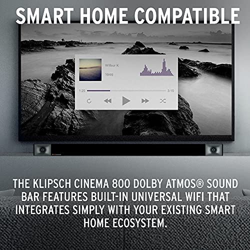 51w0YXr38ES._AC_.jpg Samsung QN70Q60BAFXZA 70" QLED Quantum HDR 4K Smart TV with a Klipsch CINEMA-800 3.1 Dolby Atmos Soundbar with 10" Wireless Subwoofer (2022) 9