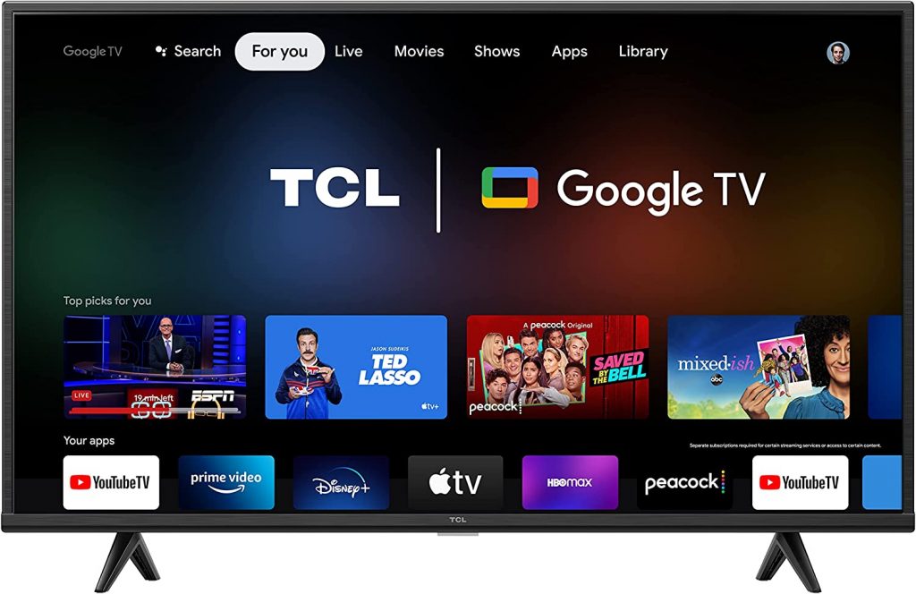 TCL 43" Class 4-Series 4K UHD HDR Smart Google TV – 43S446, 2022 Model 1