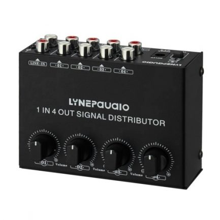 1-in-4-out Stereo Audio Amplifier Amp