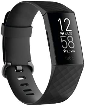 Fitbit Charge 4 Fitness and Activity Tracker with Built-in GPS, Heart Rate, Sleep & Swim Tracking, Black/Black, One Size (S &L Bands Included) 1
