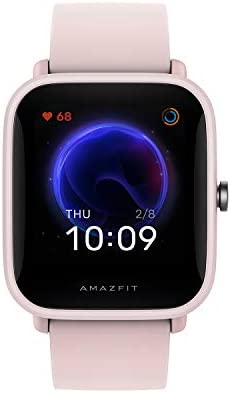 Amazfit Bip U Smart Watch for Women, Health & Fitness Tracker with 60+ Sports Modes, 9-Day Battery Life, Blood Oxygen Heart Rate Sleep Monitor, 5 ATM Waterproof, for iPhone Android Phone (Pink) 9