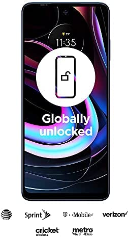 Motorola Edge | 2021 | 2-Day Battery | Unlocked | Made for US by Motorola | 8/256GB | 108MP Camera | Nebula Blue (Renewed) 2