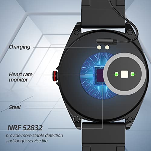 417OXqTk6ZL._AC_.jpg Smart Watches for Men,MAXTOP Smart Watch for iPhone and Android Phones,1.4" Touch Screen Smartwatch for Men IP68 Waterproof Activity Tracker with Blood Pressure and Heart Rate Monitor,Black 6