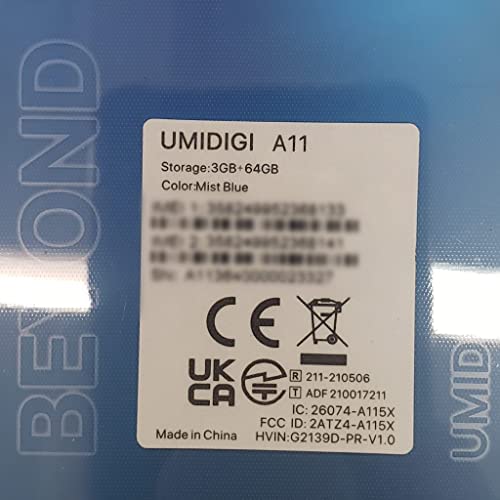 419rSJ-eBIL._AC_.jpg UMIDIGI A11 (64GB, 3GB) 6.53" Dual SIM GSM Unlocked Global 4G LTE International Model (Frost Grey) 8