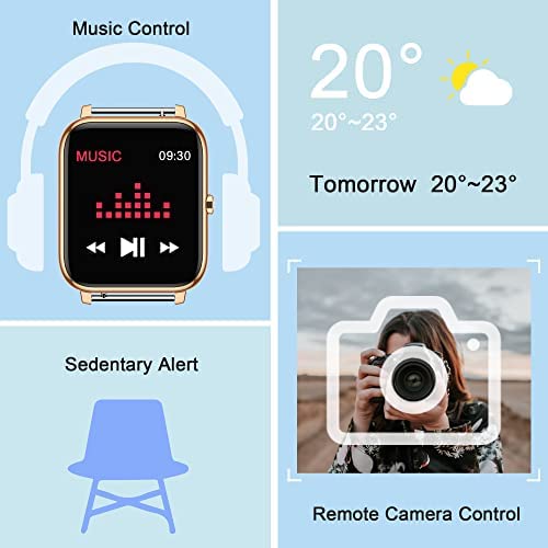 41SqB-CQEiL._AC_.jpg Smart Watch, KALINCO Fitness Tracker with Heart Rate Monitor, Blood Pressure, Blood Oxygen Tracking, 1.4 Inch Touch Screen Smartwatch Fitness Watch for Women Men Compatible with Android iPhone iOS 6