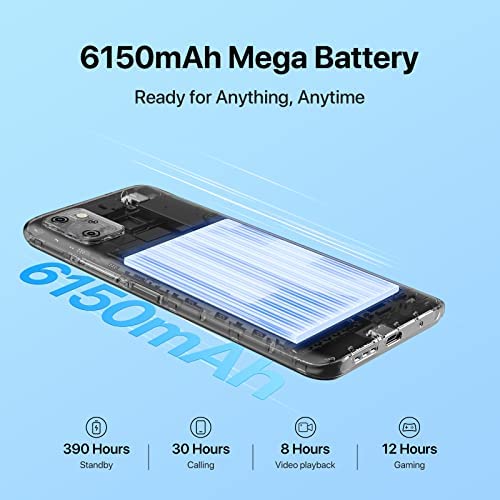 41TKnYOJWtL._AC_.jpg UMIDIGI Power 7S Cell Phone, 4GB+64GB 6150mAh Battery Unlocked Smartphone with 6.7" Full Screen +16MP AI Triple Camera Android Phone 5