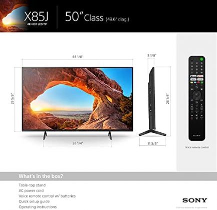 Sony KD50X85J 50" 4K High Definition Resolution LED-Backlit LCD Smart TV with an Additional 1 Year Coverage by Epic Protect (2021) 5