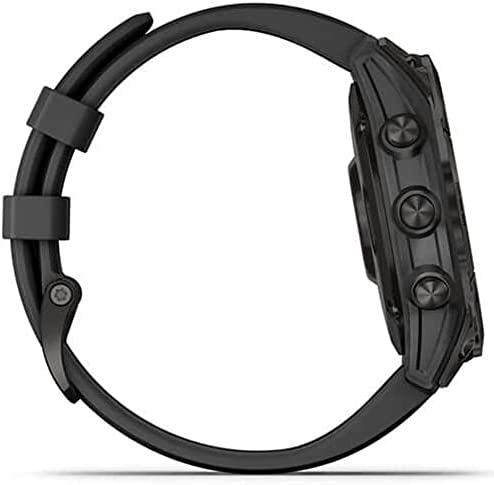 41cu-iweivL._AC_.jpg Garmin 010-02540-34 Fenix 7 Sapphire Solar Smartwatch Black DLC Titanium with Black Band Bundle with 2 YR CPS Enhanced Protection Pack 6