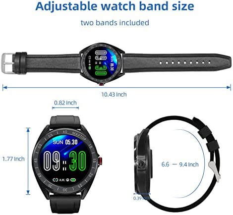 41inpWpLNL._AC_.jpg Smart Watches for Men,MAXTOP Smart Watch for iPhone and Android Phones,1.4" Touch Screen Smartwatch for Men IP68 Waterproof Activity Tracker with Blood Pressure and Heart Rate Monitor,Black 8