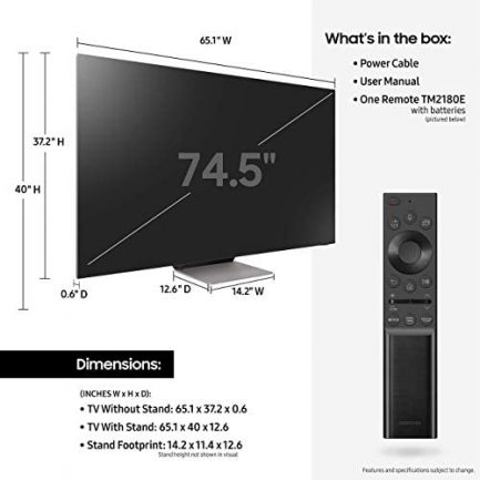 Samsung QN75QN900A 75" UHD High Dynamic Range Neo QLED 8K Smart TV with an Additional 4 Year Coverage by Epic Protect (2021) 5
