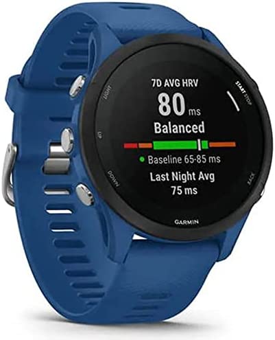 Garmin 010-02641-01 Forerunner 255 GPS Smartwatch Tidal Blue Bundle with 2 YR CPS Enhanced Protection Pack 4