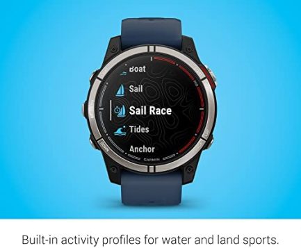Garmin quatix® 7 Sapphire Edition with AMOLED Display, Marine GPS Smartwatch, Tide Changes and Anchor Drag Alerts, Waypoint Marking 6