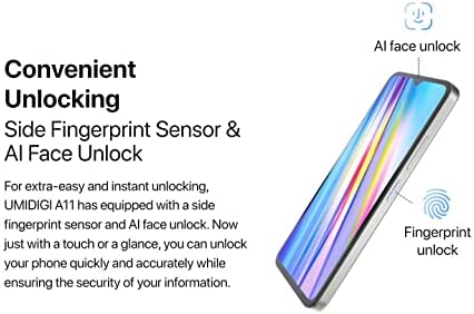 41x9kab7E-L._AC_.jpg UMIDIGI A11 (64GB, 3GB) 6.53" Dual SIM GSM Unlocked Global 4G LTE International Model (Frost Grey) 7