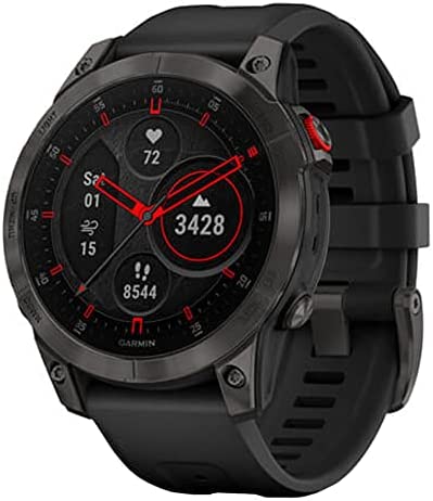 Garmin 010-02582-10 epix Gen 2 Premium Active Smartwatch Black Titanium Bundle with 2 YR CPS Enhanced Protection Pack 2