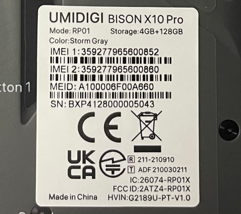 510mPHWt2sL._AC_.jpg UMIDIGI Bison X10 PRO Rugged Unlocked Cell Phones, IP69K Rating Waterproof and Dustproof Smartphone, Android 11 NFC, 6.53" FHD Screen, 6150mAh Battery 9