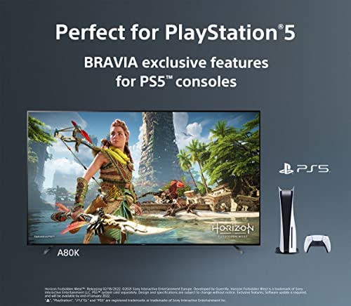 5199NN0YrWL._AC_.jpg Sony 65 Inch 4K Ultra HD TV A80K Series: BRAVIA XR OLED Smart Google TV with Dolby Vision HDR and Exclusive Features for The Playstation® 5 XR65A80K- 2022 Model (Renewed) 5
