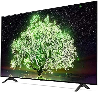 LG OLED48A1PUA 48 Inch A1 Series 4K HDR Smart TV with AI ThinQ Bundle with Premiere Movies Streaming + 37-70 Inch TV Wall Mount + 6-Outlet Surge Adapter + 2X 6FT 4K HDMI 2.0 Cable 3