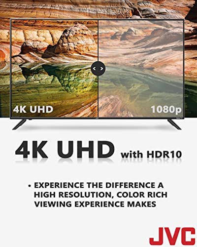 JVC 50-Inch 4K UHD QLED Quantum Roku Smart TV with HDR10, Voice Control App, Airplay, Screen Casting, & 300+ Free Streaming Channels (LT50MAW8) 6