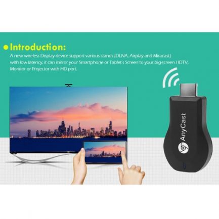 AnyCast M2 Plus Wireless WiFi Display Dongle Receiver 1080P HD Interface TV Stick DLNA Airplay Miracast + DIY Tri Fidget Spinner