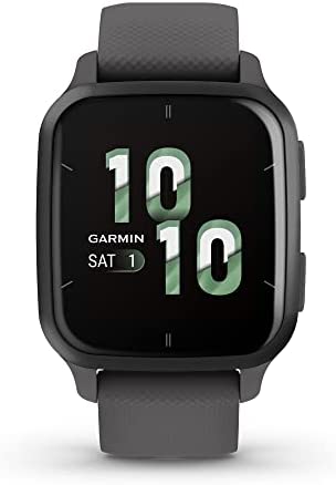 Garmin Venu® Sq 2 GPS Smartwatch, All-Day Health Monitoring, Long-Lasting Battery Life, AMOLED Display, Slate and Shadow Gray 1