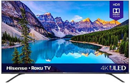 Hisense 65-Inch Class R8 Series Dolby Vision & Atmos 4K ULED Roku Smart TV with Alexa Compatibility and Voice Remote (65R8F, 2020 Model) 1