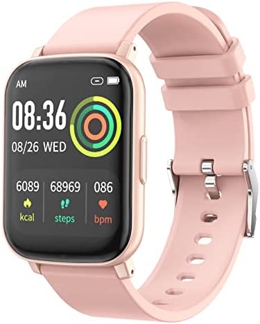 Smart Watch for Men Women Compatible for Android iOS Phones Samsung iPhone, 1.69″ IP68 Waterproof Smartwatch Activity Fitness Tracker with Heart Rate Blood Oxygen Sleep Monitor Pedometer 1