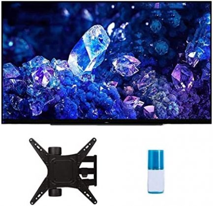 Sony XR48A90K 48" 4K Bravia XR OLED High Definition Resolution Smart TV with a Walts TV Full Motion Mount for 32"-65" Compatible TV's and Walts Screen Cleaner Kit (2022) 1