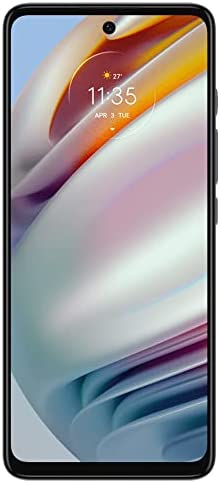 Moto G60 (128GB, 4GB) 6.8" 120Hz, 108MP Triple Camera, GSM Unlocked (T-Mobile, AT&T, Metro, Global) 4G LTE International Model XT2135-1 (Not Verizon Boost At&t Cricket) (Silver + Fast Car Charger) 2