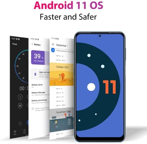 4189sHVPZ9L._AC_.jpg Unlocked Smartphones, Ulefone Note 13P Unlocked Cell Phone, 4GB+64GB, NFC, 6.5” FHD+ Display, Android 11, 5180mAh, 20MP Main Rear Camera, Face Recognition, PPI & GPS (Blue) 5